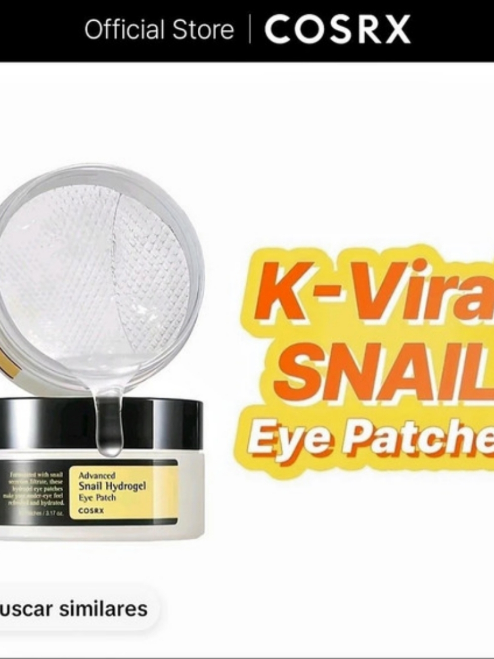 COSRX Advanced Snail Hydrogel Eye Patch 60ct